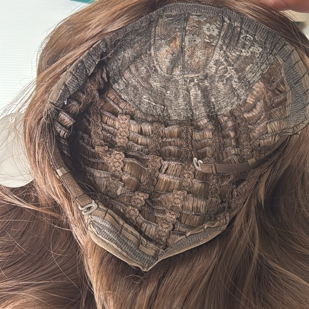 Beautiful Long Wavy Brown Wig with Bangs - Picture 10 of 10